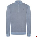 KAM 1/4 Zip Plain Knit Pullover - powder